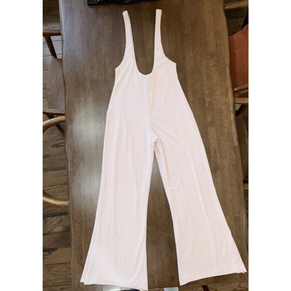 House of Harlow 1960 x REVOLVE Blush Pink Wide Leg Jumpsuit Womens Size M - Picture 9 of 11
